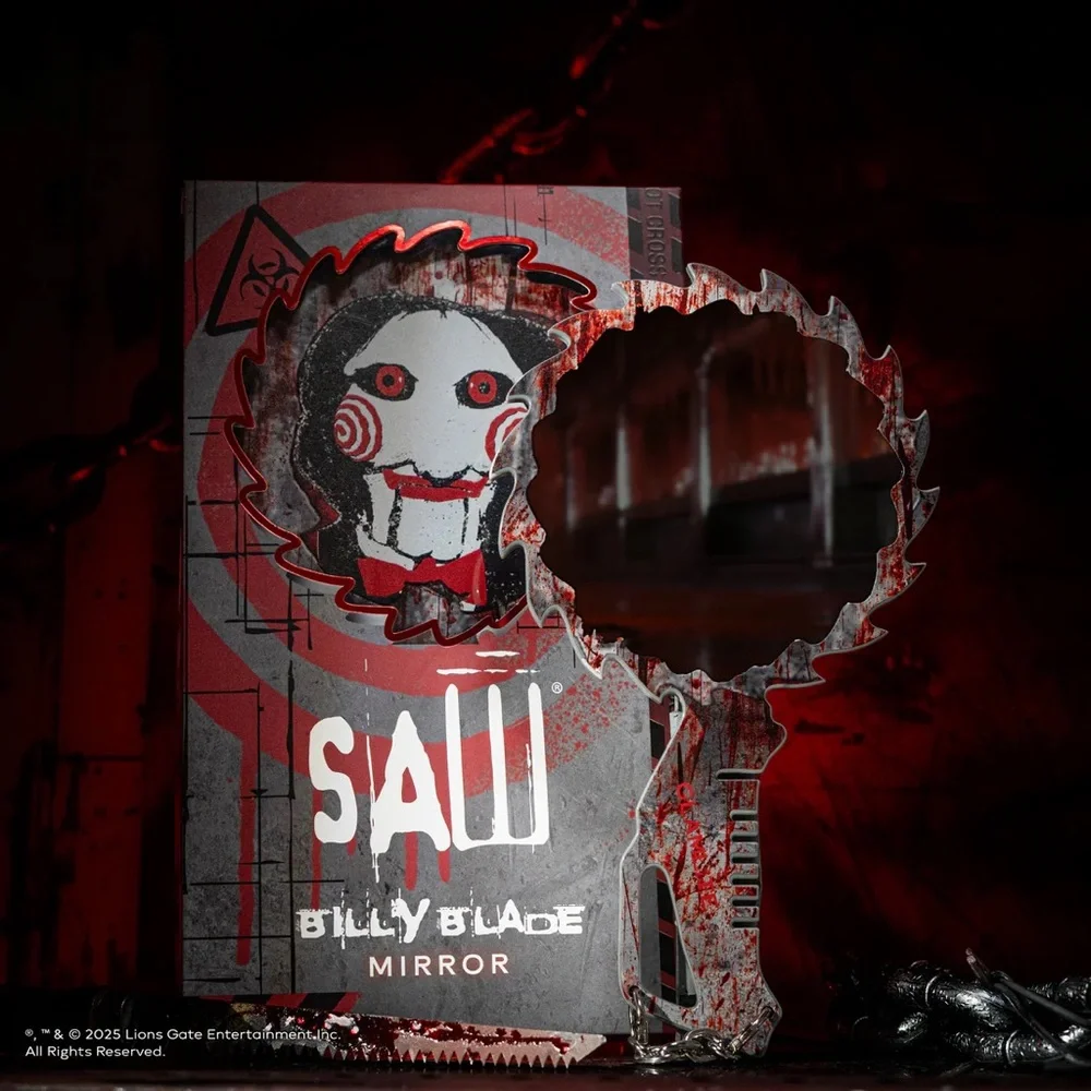 Full Set Glamlite X Saw Eyeshadow Mirror Brushes Highlighter Lip Set Horror Saw